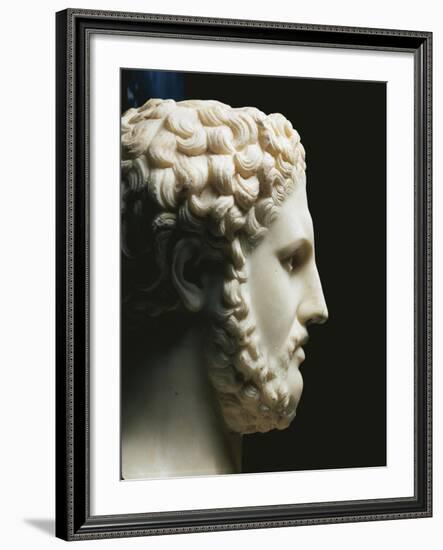 Marble Portrait of Philip II of King of Macedon A.C, Profile-null-Framed Giclee Print