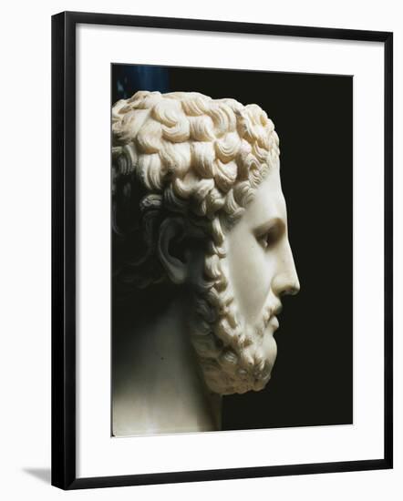 Marble Portrait of Philip II of King of Macedon A.C, Profile-null-Framed Giclee Print