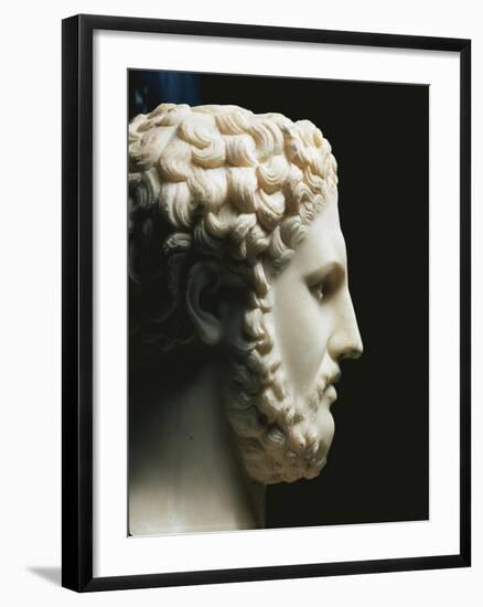 Marble Portrait of Philip II of King of Macedon A.C, Profile-null-Framed Giclee Print