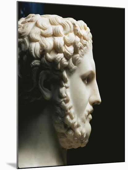 Marble Portrait of Philip II of King of Macedon A.C, Profile-null-Mounted Giclee Print
