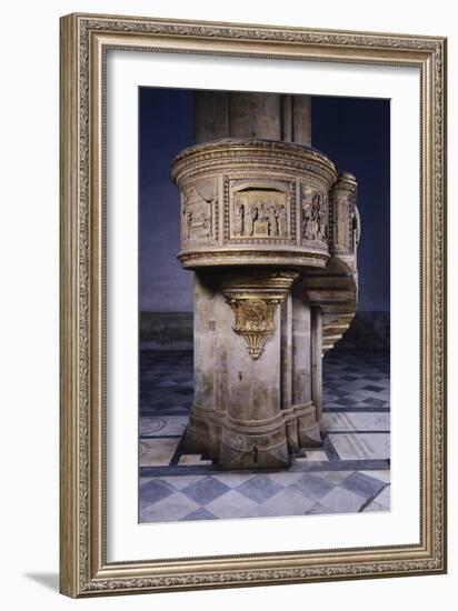 Marble Pulpit Designed-Filippo Brunelleschi-Framed Premium Giclee Print