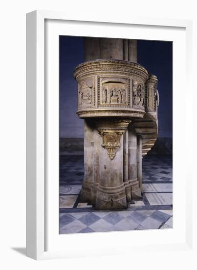 Marble Pulpit Designed-Filippo Brunelleschi-Framed Giclee Print