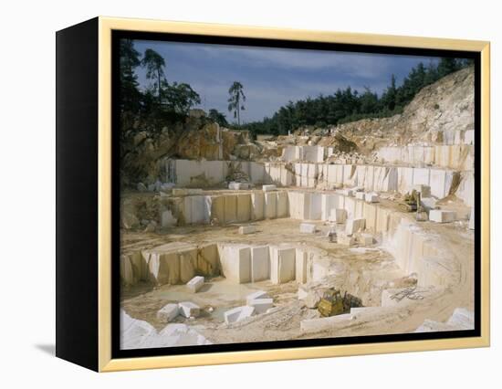 Marble Quarry, Greece-Charles Bowman-Framed Premier Image Canvas