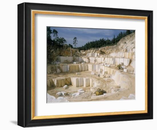 Marble Quarry, Greece-Charles Bowman-Framed Photographic Print