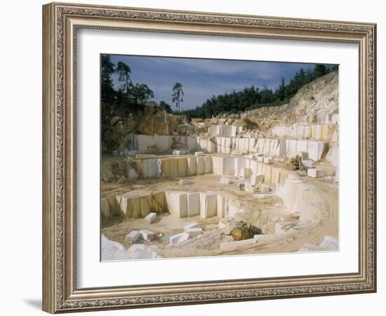 Marble Quarry, Greece-Charles Bowman-Framed Photographic Print