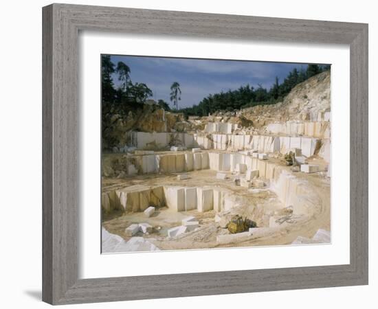 Marble Quarry, Greece-Charles Bowman-Framed Photographic Print