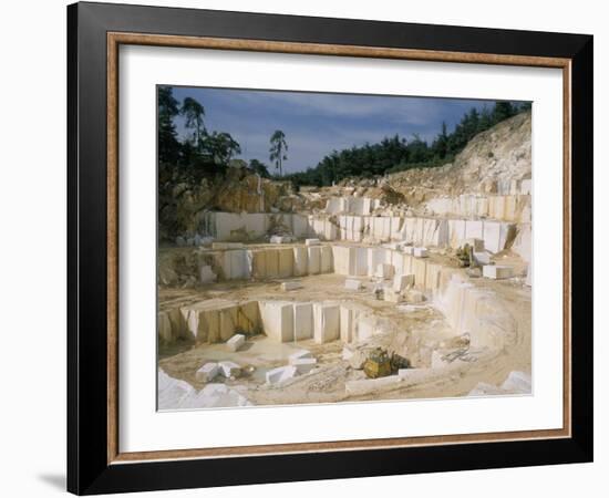 Marble Quarry, Greece-Charles Bowman-Framed Photographic Print