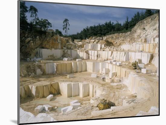 Marble Quarry, Greece-Charles Bowman-Mounted Photographic Print