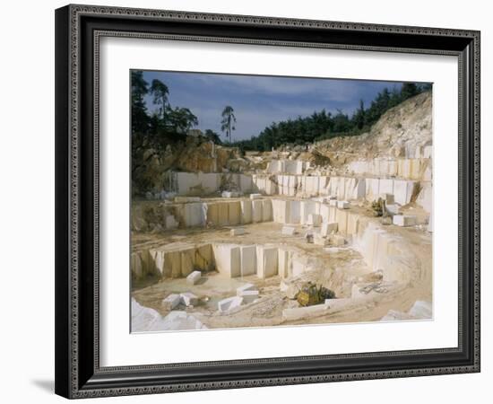 Marble Quarry, Greece-Charles Bowman-Framed Photographic Print