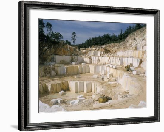 Marble Quarry, Greece-Charles Bowman-Framed Photographic Print