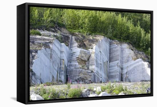 Marble Quarry, Norway-Dr. Juerg Alean-Framed Premier Image Canvas