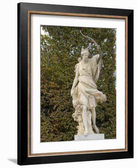 Marble Statue in Gardens, Versailles, France-Lisa S. Engelbrecht-Framed Photographic Print