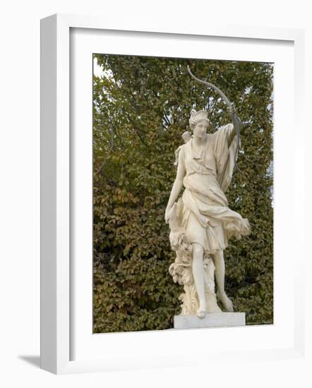 Marble Statue in Gardens, Versailles, France-Lisa S. Engelbrecht-Framed Photographic Print