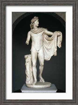 Marble Statue known as Apollo Belvedere, Copy after Greek Bronze Original  of the 4th Century B.C.' Giclee Print | Art.com