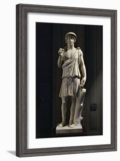 Marble Statue of Antinus of Aristea, Greek God of Gardens-null-Framed Giclee Print