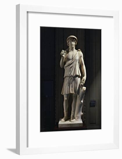 Marble Statue of Antinus of Aristea, Greek God of Gardens-null-Framed Giclee Print