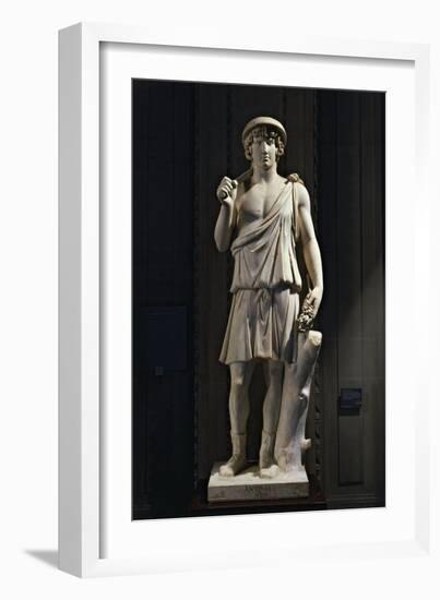 Marble Statue of Antinus of Aristea, Greek God of Gardens-null-Framed Giclee Print