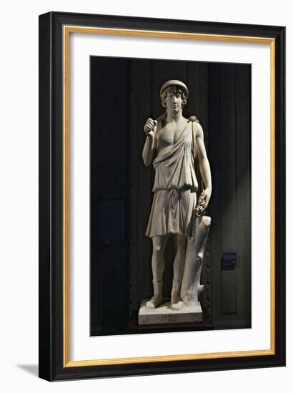 Marble Statue of Antinus of Aristea, Greek God of Gardens-null-Framed Giclee Print