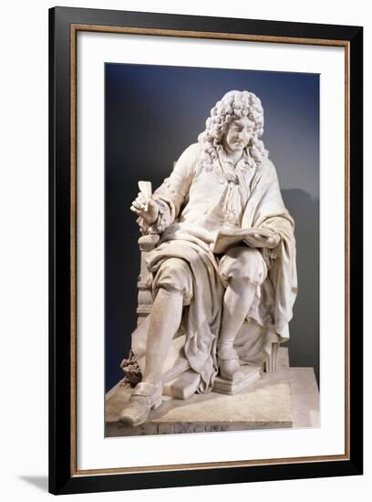 Marble Statue of Jean Racine-null-Framed Giclee Print