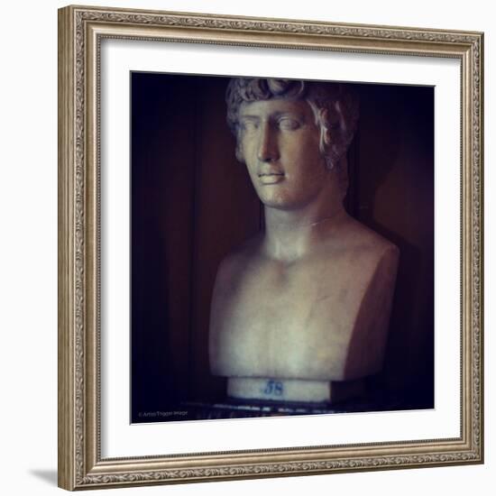 Marble Statue of Male Figure-Tim Kahane-Framed Photographic Print