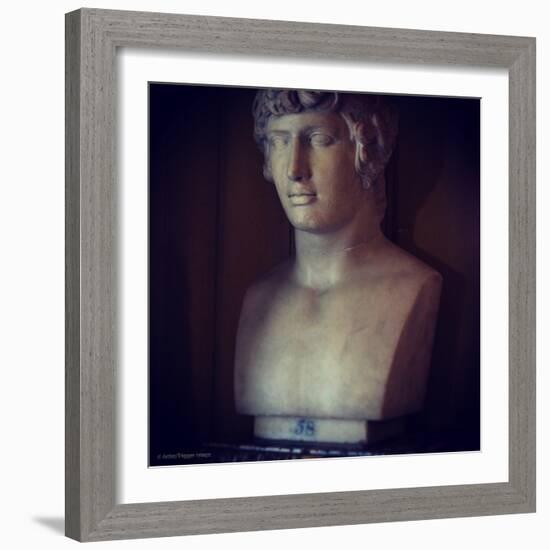 Marble Statue of Male Figure-Tim Kahane-Framed Photographic Print