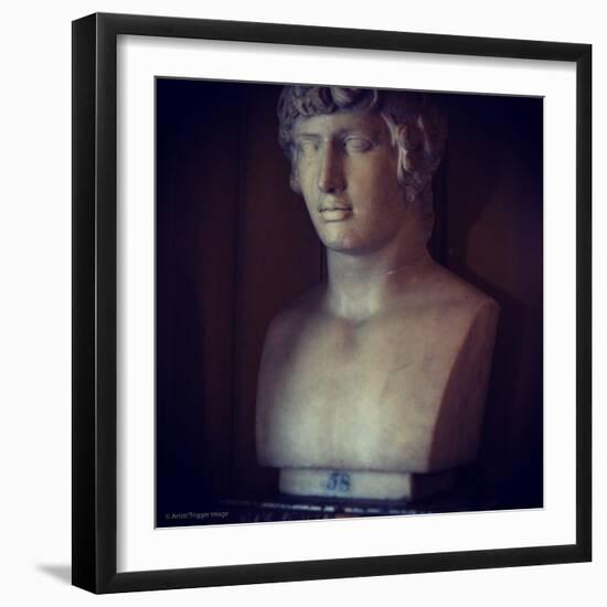 Marble Statue of Male Figure-Tim Kahane-Framed Photographic Print