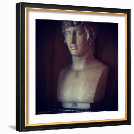 Marble Statue of Male Figure-Tim Kahane-Framed Photographic Print