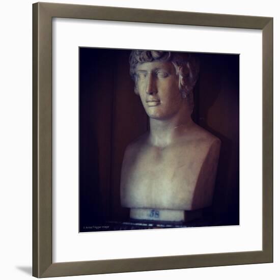 Marble Statue of Male Figure-Tim Kahane-Framed Photographic Print