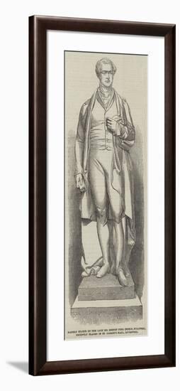 Marble Statue of the Late Sir Robert Peel (Noble-null-Framed Giclee Print