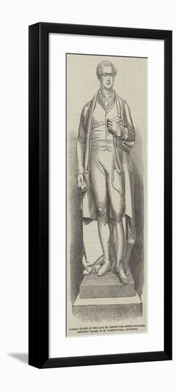 Marble Statue of the Late Sir Robert Peel (Noble-null-Framed Giclee Print