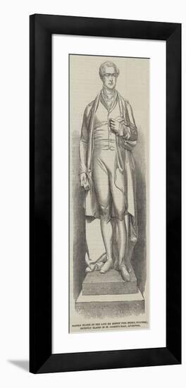 Marble Statue of the Late Sir Robert Peel (Noble-null-Framed Giclee Print