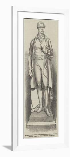 Marble Statue of the Late Sir Robert Peel (Noble-null-Framed Giclee Print