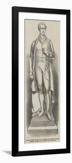 Marble Statue of the Late Sir Robert Peel (Noble-null-Framed Giclee Print