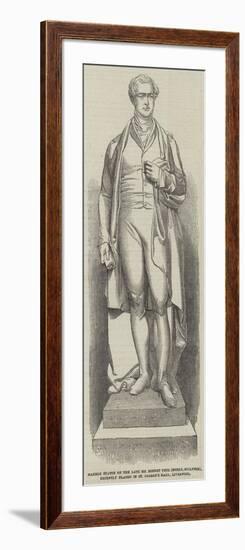 Marble Statue of the Late Sir Robert Peel (Noble-null-Framed Giclee Print