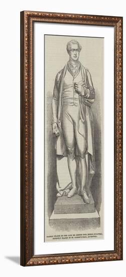 Marble Statue of the Late Sir Robert Peel (Noble-null-Framed Giclee Print