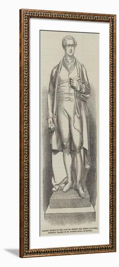 Marble Statue of the Late Sir Robert Peel (Noble-null-Framed Giclee Print