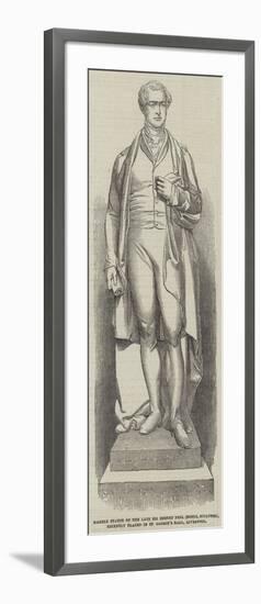 Marble Statue of the Late Sir Robert Peel (Noble-null-Framed Giclee Print