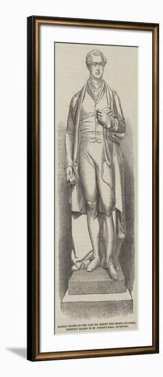 Marble Statue of the Late Sir Robert Peel (Noble-null-Framed Giclee Print