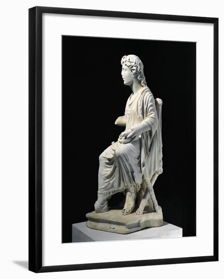 Marble Statue of Young Christ Seated on Stool, from Civita Lavinia, Rome-null-Framed Giclee Print