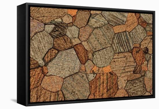 Marble, Thin Section, Polarised LM-PASIEKA-Framed Premier Image Canvas
