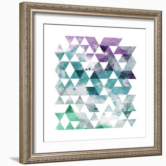 Marble Triangle-OnRei-Framed Art Print