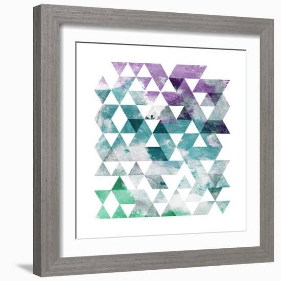 Marble Triangle-OnRei-Framed Art Print