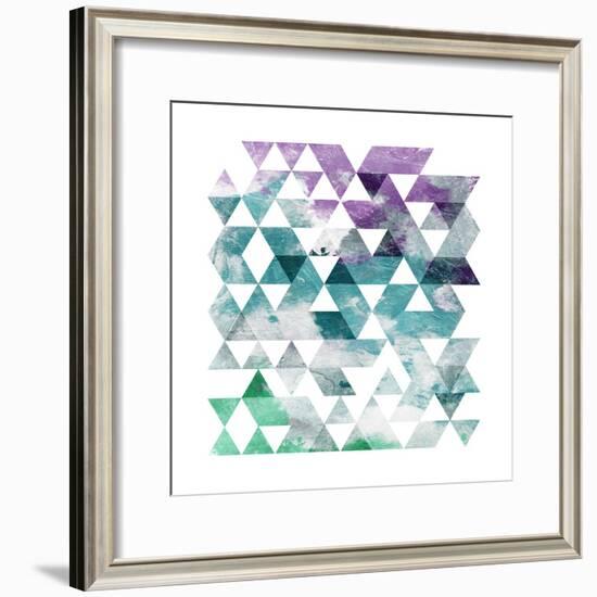 Marble Triangle-OnRei-Framed Art Print