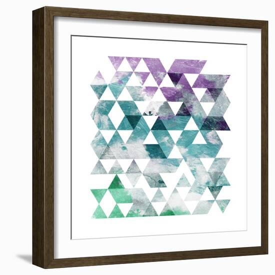 Marble Triangle-OnRei-Framed Art Print