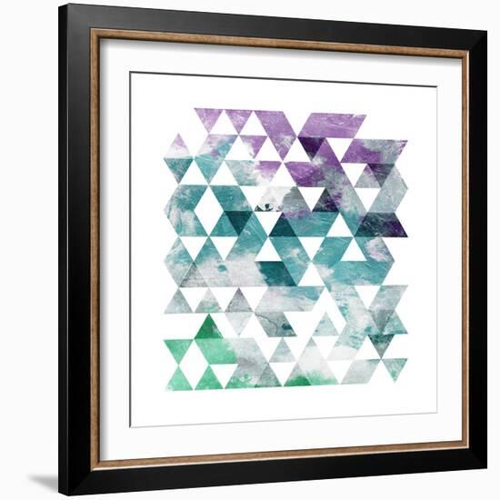 Marble Triangle-OnRei-Framed Art Print