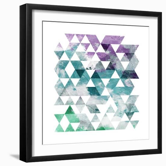 Marble Triangle-OnRei-Framed Art Print