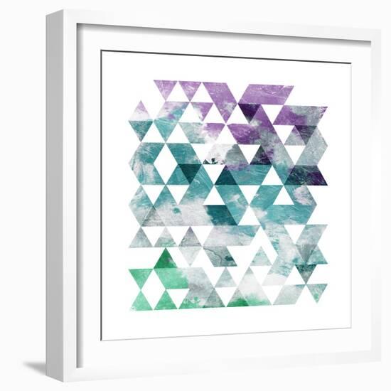 Marble Triangle-OnRei-Framed Art Print