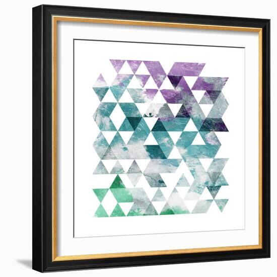 Marble Triangle-OnRei-Framed Art Print