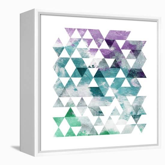 Marble Triangle-OnRei-Framed Stretched Canvas