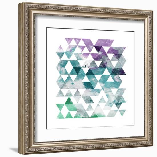 Marble Triangle-OnRei-Framed Art Print